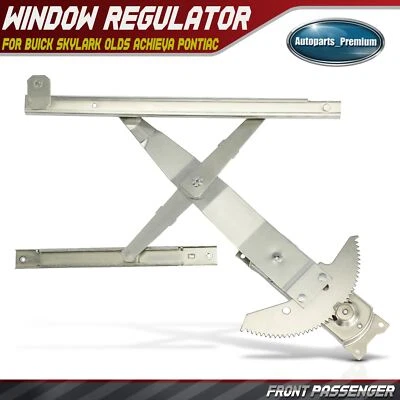 Regulador de ventana de pasajero delantero para Buick Skylark Olds Achieva Pontiac 92-98 Foto 1 de 4