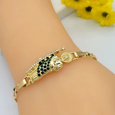 Brazalete ID Cadena San Judas Chapado en Oro 14K 2Ct Esclava San Judas Oro laminado Foto 1 de 4