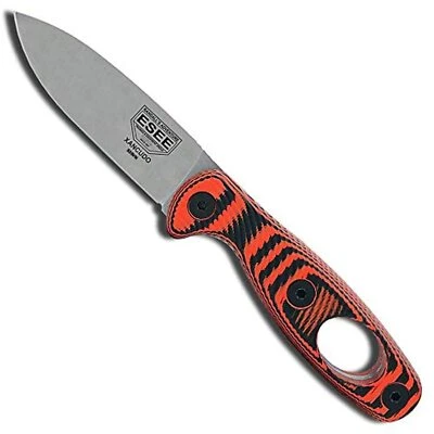 ESEE Xancudo S35V, Orange/Black G-10 3D Handle, Black Sheath XAN1-006 - Image 1 of 4