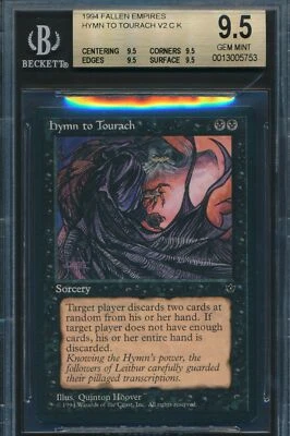 Fallen Empires Hymn to Tourach Hoover BGS 9.5 Graded Magic MTG (5753) - Image 1 of 3