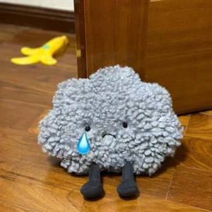 Jellycat AMUSEABLE CLOUD Plush CUTE Sad Grumpy Gray Stuffed Toy - Picture 1 of 3
