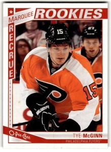 2013-14 O-Pee-Chee Tye McGinn Rookie #552 Philadelphia Flyers