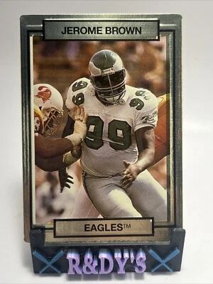Jerome Brown - 1990 Action Packed NFL #202 - Philadelphia Eagles - Image 1 of 2