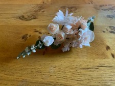Silk floral corsage/broach wedding/event hand made by local florist , unique