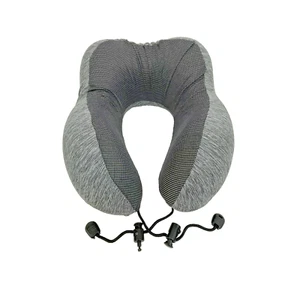 Travel Neck Support Pillow Adult Memory Foam Cushion with Ear Plugs and Eye Mask - Picture 1 of 9