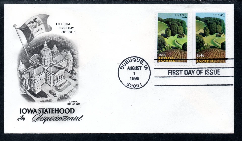US Scott #3088 "Iowa" First Day Cover - Image 1 of 1