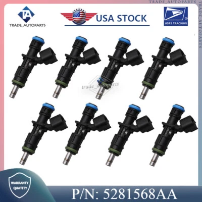 Kit de 8 boquillas de inyección de combustible aptas para Chrysler 300 Ram 1500 Dodge Charger 2020-2022 Foto 1 de 4