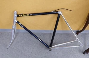 Vitus 979 DURAL Road Bike Frame French Made Aluminum Classic Silver Blue Authent - Picture 1 of 10