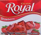 Royal STRAWBERRY Gelatin Mix Dessert 1.41 oz Box