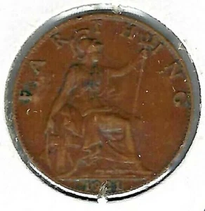 1921 Gran Bretagna circolava una moneta KGV & Britannia! - Foto 1 di 2
