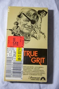 True Grit VHS SEALED Watermarks Paramount NO BARCODE John Wayne Glen Campbell - Picture 1 of 2