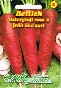 Rettich Ostergruß rosa , früh, Samen 425038 - Bild 1 von 2