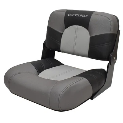 Asiento de pesca plegable central de barco Crestliner 2289462 | gris/negro Foto 1 de 4