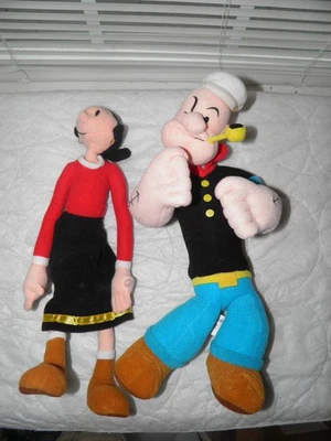 POPEYE EL MARINERO 15" Posable Peluche Muñeca Kellytoy 2003 y Olive Oyl Lote de 2 Foto 1 de 4