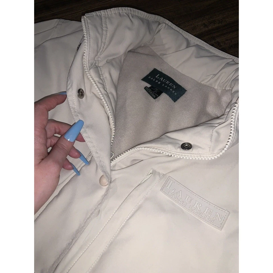 Chaqueta Parka Vintage Lauren Ralph Lauren Crema Foto 1 de 4