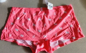Victoria's Secret Pink Boyshort Boxer Womens Medium Pink Underwear - Picture 1 of 2