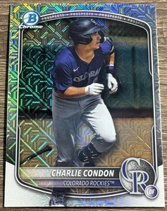 2025 Bowman Chrome #BCP-248 Charlie Condon Bowman Chrome Prospects Mojo - Picture 1 of 2