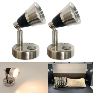 12V RV LED Reading Light Adjustable Bedside Lamp for Camper Trailer Truck Boat - Picture 1 of 8