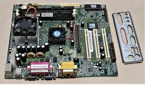 BIOSTAR M7VKG VER.2.0, SOCKET 462, AMD DURON DHD1000AMT1B, DDR RAM 256+ 128MB. - Afbeelding 1 van 7