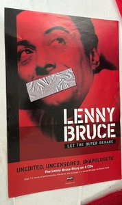 LENNY BRUCE seltenes 2003 PROMO POSTER für Käufer Vorsicht 12x18 Klebeband Zensur - Bild 1 von 3