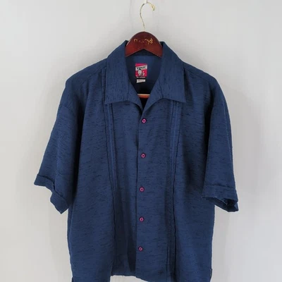 Vintage Tonic Clothing By BC Ethic Short Sleeve Button-Up Shirt Blue Size XL - Image 1 of 4