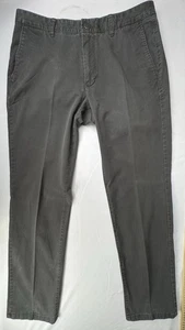 Bonobos graue Herren-Chinohose 34 x 32 schmale/gerade Passform vorne flach - gebraucht - Bild 1 von 4