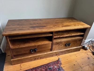 Laura Ashley Garrat  Chestnut finish 2 Drawers TV unit - Image 1 of 2