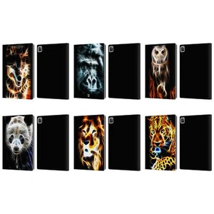 HEAD CASE DESIGNS WILDFIRE LEATHER BOOK WALLET CASE & WALLPAPER FOR APPLE iPAD - Picture 1 of 12