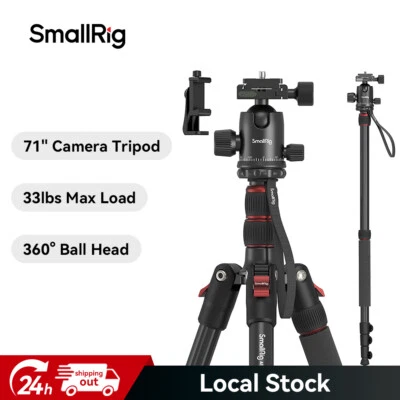 SmallRig 72" Camera Tripod Monopod with 36mm 360° Metal Ball Head 16-72 inches - Image 1 of 4