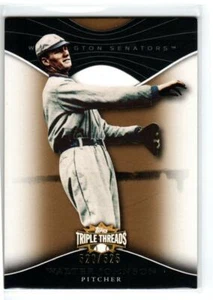 2009 Topps Triple Threads Sepia #14 Walter Johnson \525 (ref 190639) - Picture 1 of 1