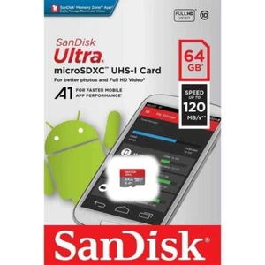 *Sandisk Ultra MicroSDXC UHS-i Card with Adapter 64gb 120mb/s **** CHEAPEST **** - Picture 1 of 1