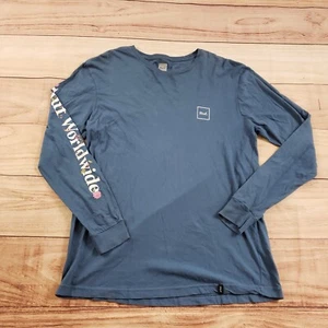 HUF Shirt Mens Large Blue White Skateboarding Skate Skater Outdoors Adult * - Picture 1 of 10