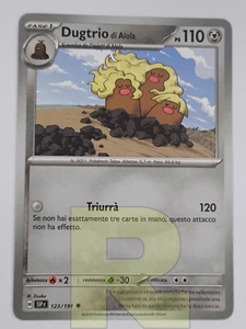 Dugtrio Alola ® Scintille Folgoranti 123/191 ® Non Comune ® Pokemon ® Italiano - Picture 1 of 1