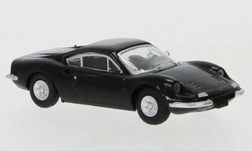 Brekina PCX870217 - 1/87 Ferrari Dino 246 Gt, Nero, 1969 - Nuovo - Immagine 1 di 1