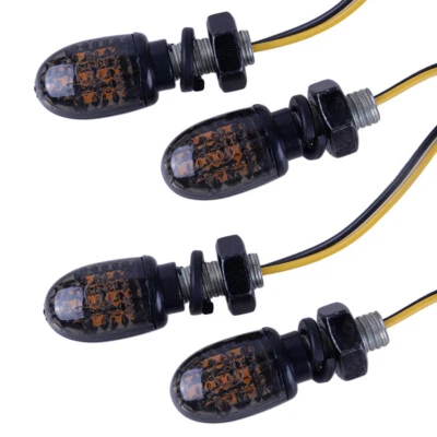4x Mini Luz de Señal de Giro LED Lámpara Indicadora apta para Motocicleta ATV Dirt Bike hm Foto 1 de 4