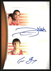 2007-08 SP Authentic Sign of the Times Dual #STGN Aaron Gray Joakim Noah Auto
