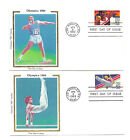 C105-08 40c Olympics 84, Colorano "Silk" Cachet set of 4 FDCs