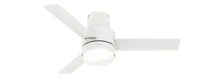 Ceiling Fan with Remote Control Gilmour White 132cm Light - Image 1 of 4