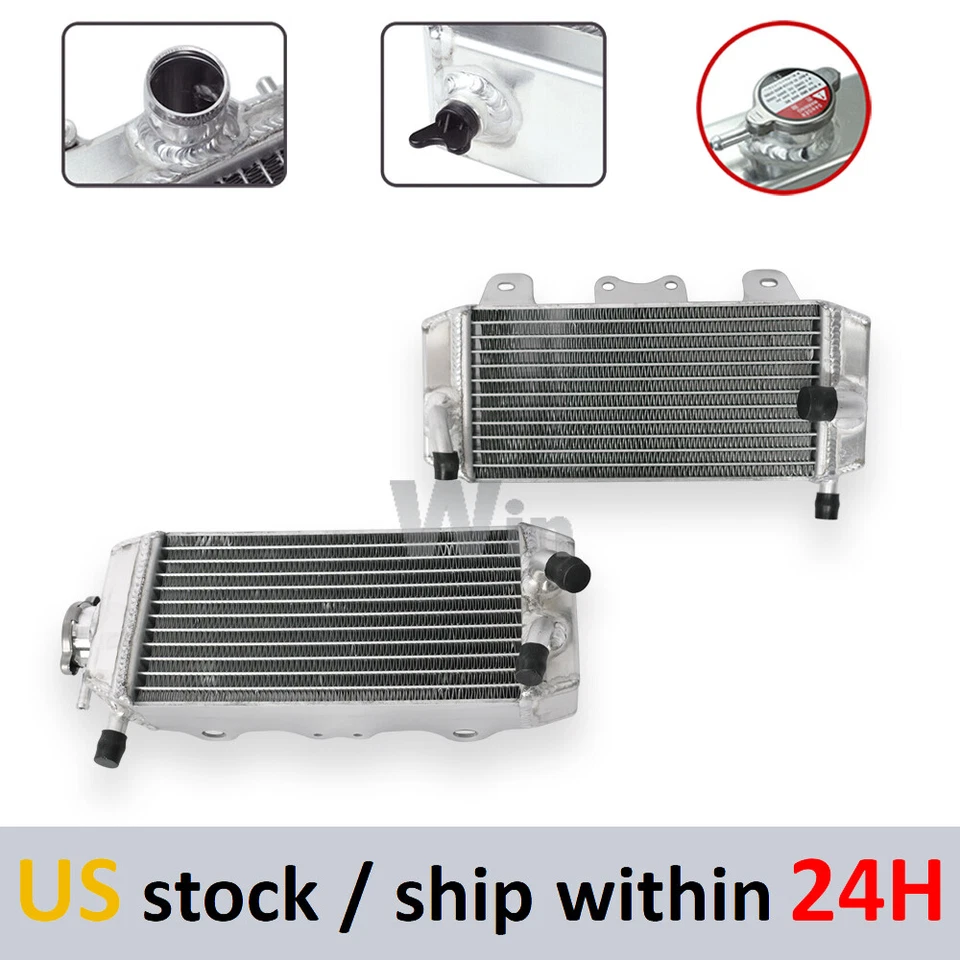 (Left+Right) Motorcycle Radiator For 2007-2009 Yamaha YZ250F All Aluminum - Image 1 of 4
