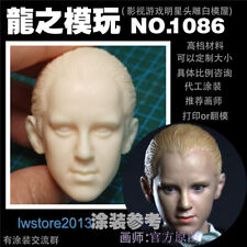 1:6 Child Malfoy Tom Felton Head Sculpt Carved For 12" Male Action Figure Body