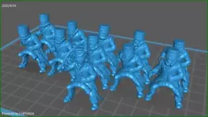 Russian Cossacks in winter dress - 11 minis - Resin 28mm Minis - Picture 1 of 1