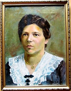 Rosario di FAZIO 1892-1958 Palermo Italy Sicily Portrait Frau - Bild 1 von 9
