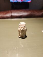 Japanese Hand Carved Resin Old Man With Stick 2.25H