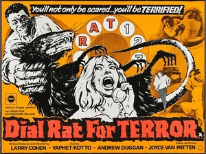 BONE aka DIAL RAT FOR TERROR [1972] Original 30"x40" British Quad Poster - Picture 1 of 1