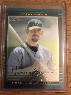 2002 Bowman Draft Picks & Prospects Chrome #35 Jeremy Brown Oakland Athletics - Image 1 of 2