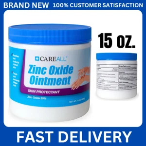 CareAll Zinc Oxide 20% Skin Protectant Barrier Ointment 15 oz, Provides Relief - Picture 1 of 7