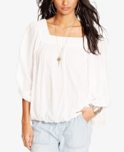 Denim & Supply Ralph Lauren Crochet Lace Blouse Top White Kimono XXS NEW 223127 - Bild 1 von 5