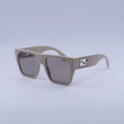 New Fendi FE40124I 57E Shiny Transparent Khaki/Brown 54-21-145 Sunglasses Foto 1 de 4