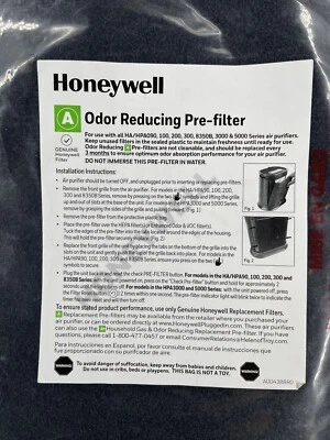 Prefiltro de repuesto purificador de aire reductor de olores Honeywell A Foto 1 de 3