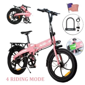 750W Peak Electric Bike for Adults 28MPH 50Miles All-Terrain E-Bike Fat Tire US - Picture 1 of 8